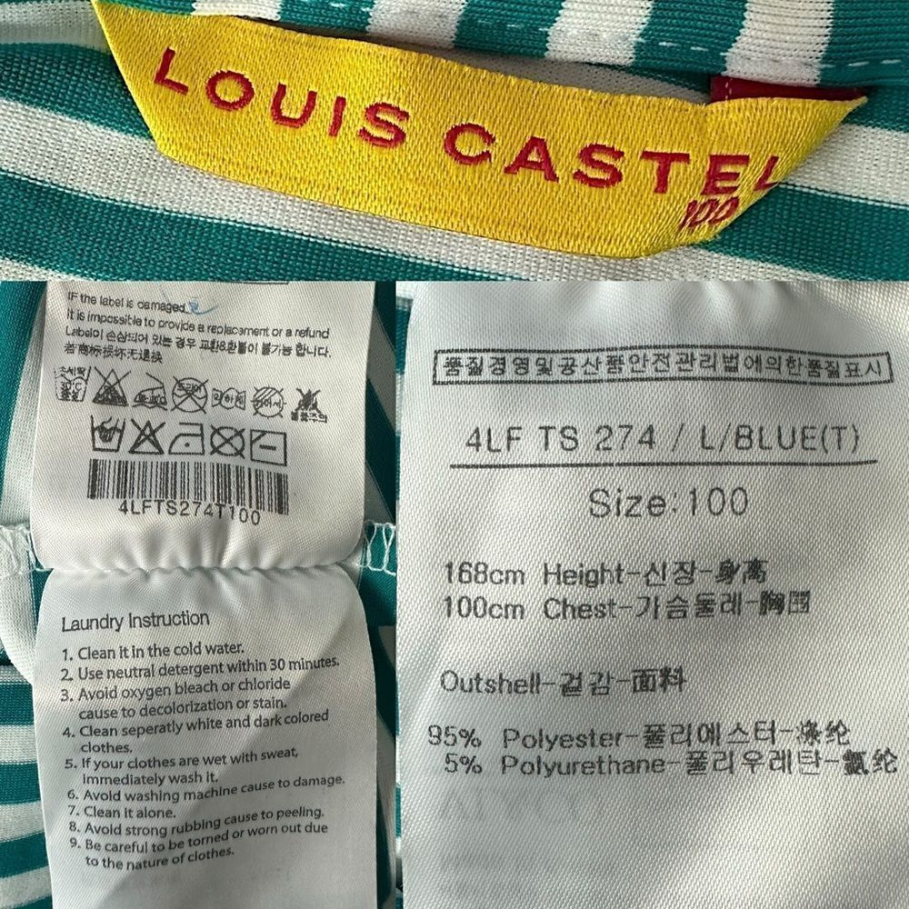 Louis Castel Golf 3/4 Zip Top Tank Vest Size 100 NWOT - Picture 11 of 15